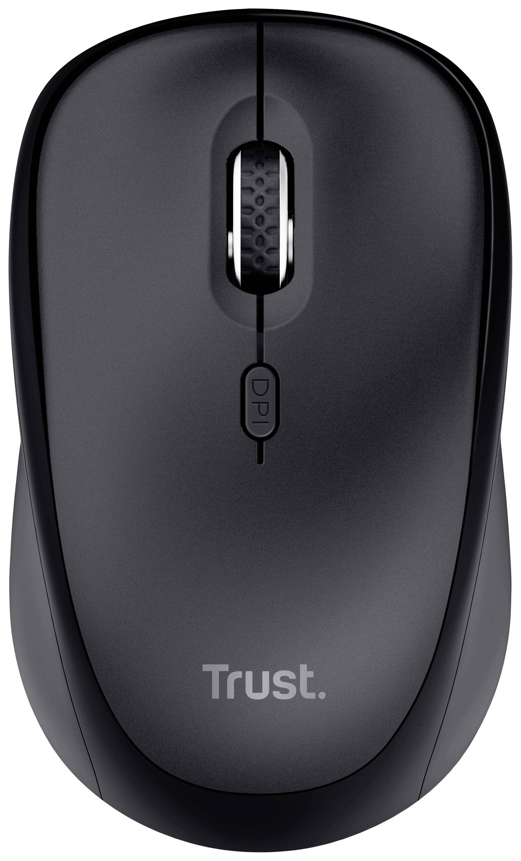 Trust TKM-360 Kabellos Tastatur, Maus-Set Geräuscharme Tasten, Hotkey Funktion, Integriertes Scrollrad, mit numerischer Tastatur