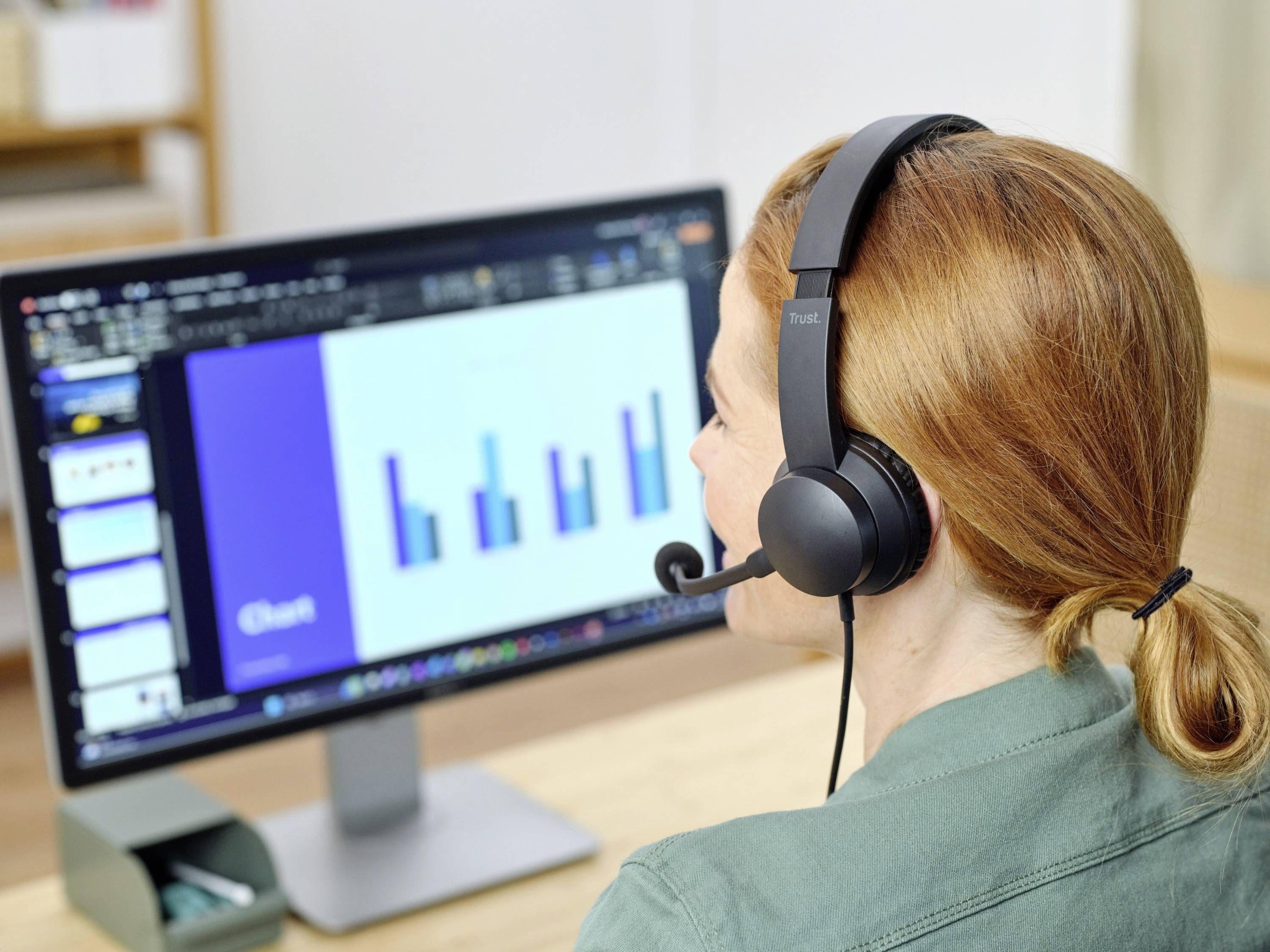 Trust Ayda On Ear Headset kabelgebunden Stereo Schwarz Headset, Lautstärkeregelung, Mikrofon-Stummschaltung Computer