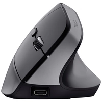 Trust Bayo+ Ergonomische Maus Bluetooth® Optisch Schwarz 6 Tasten 800 dpi, 1200 dpi, 1600 dpi, 2400 dpi Ergonomisch, Geräuscharme Trust Bayo+ Ergonomische Maus Bluetooth® Optisch Schwarz 6 Tasten 800 dpi, 1200 dpi, 1600 dpi, 2400 dpi Ergonomisch, Geräuscharme