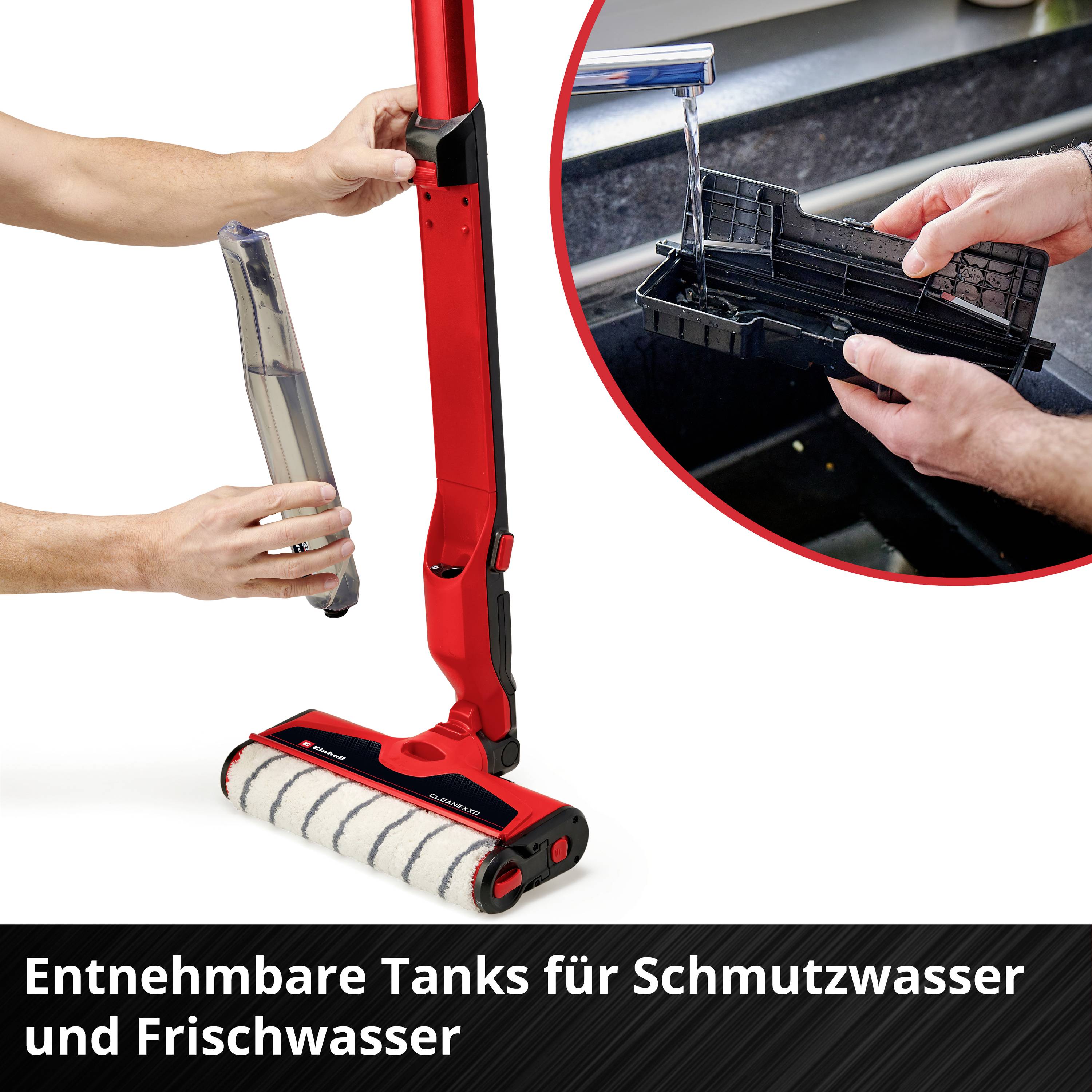 Einhell CLEANEXXO Power X-Change 1x 2,5Ah Hartbodenreiniger inkl. Akku, inkl. Ladegerät
