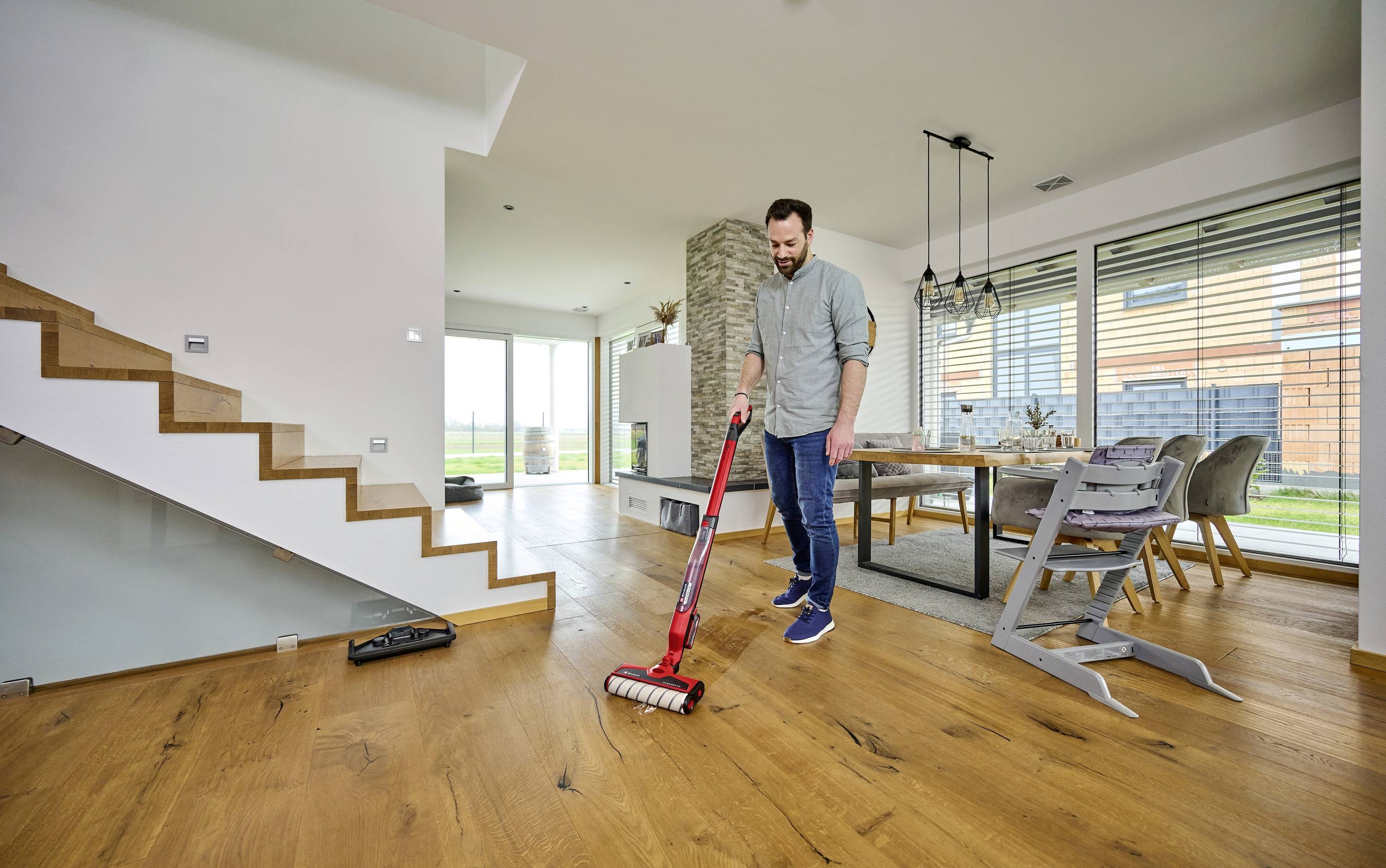 Einhell CLEANEXXO Power X-Change 1x 2,5Ah Hartbodenreiniger inkl. Akku, inkl. Ladegerät