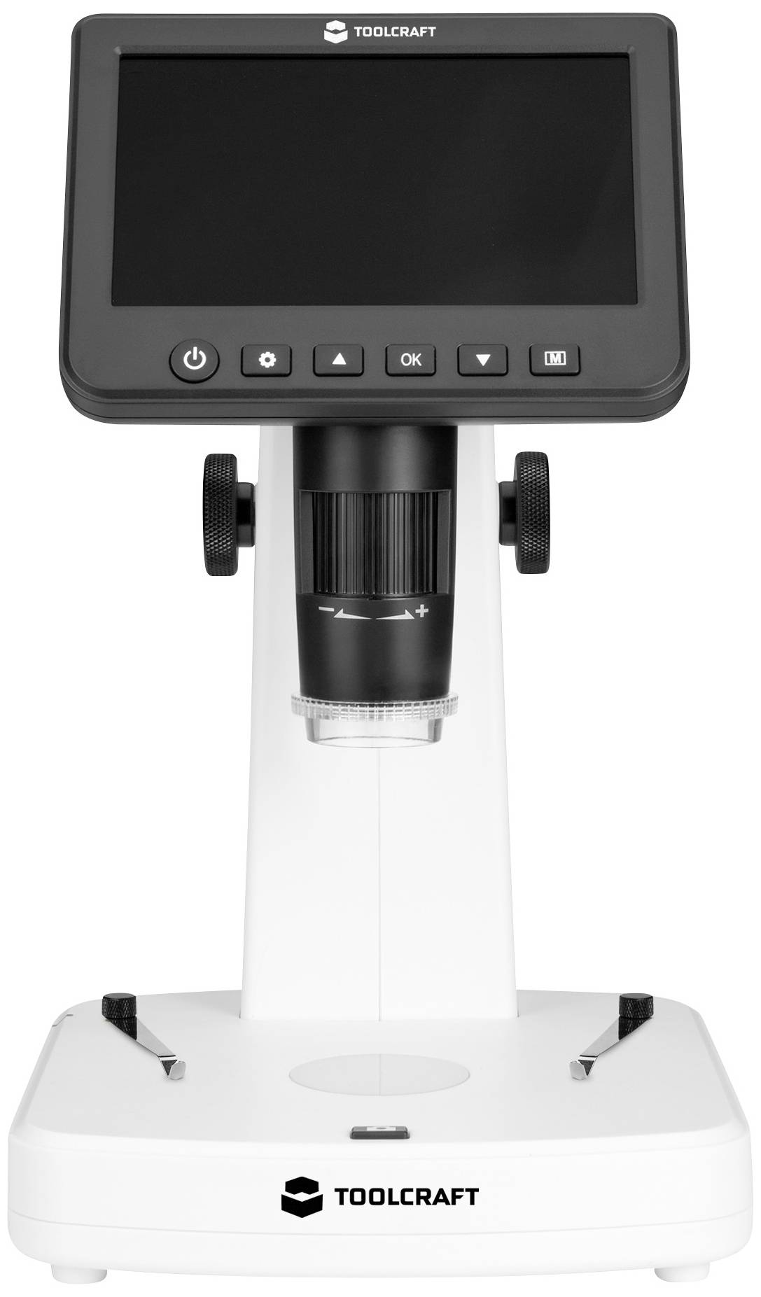 TOOLCRAFT TO-9076404 12.7cm (5-Zoll) LCD-Digitalmikroskop mit Polarisator 300 x Auflicht, Durchlicht