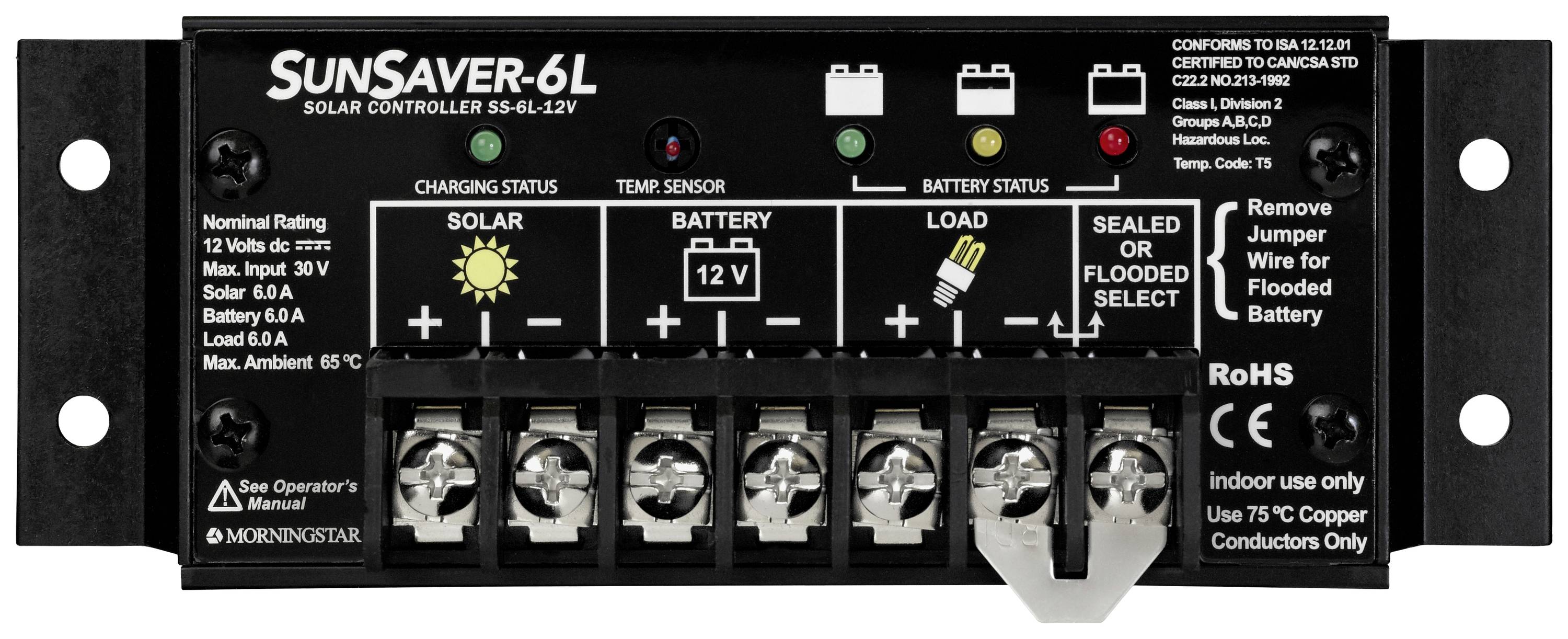 Morningstar Sunsaver SS-6L 12V Laderegler PWM 12V 6A