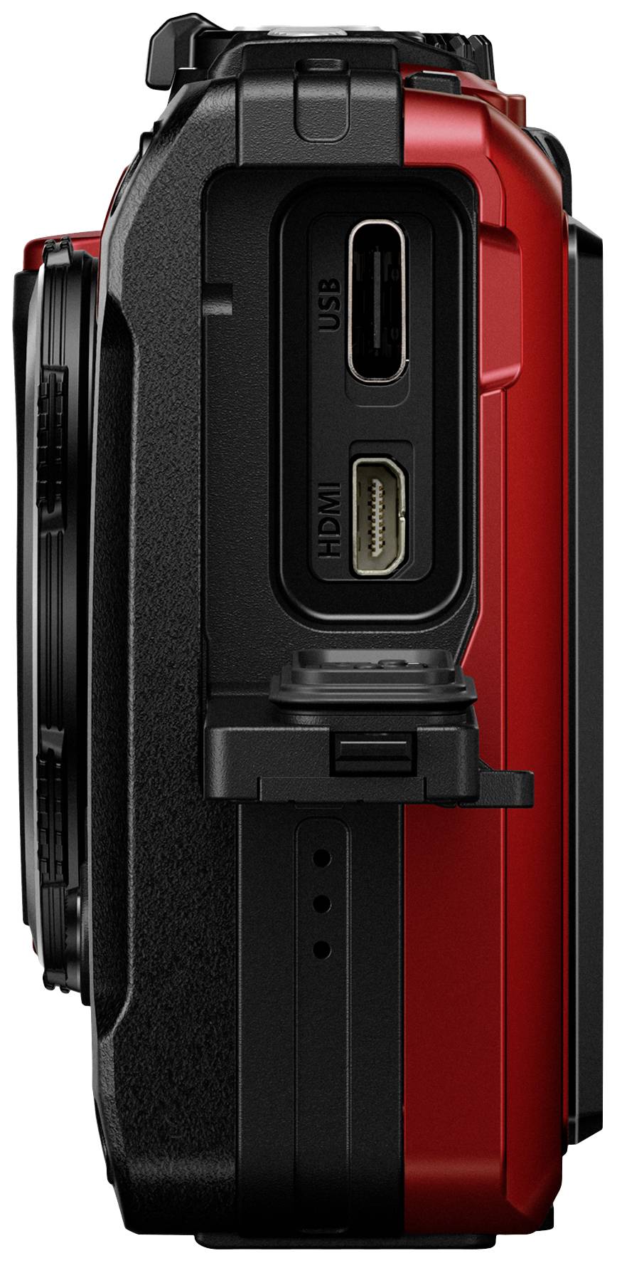 OM System TG-7 red Digitalkamera 12 Megapixel Opt. Zoom: 4 x Rot Stoßfest, Wasserdicht, 4K-Video