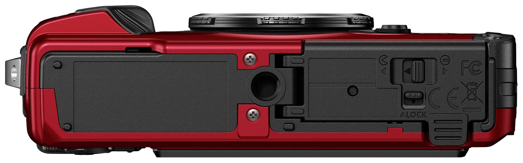 OM System TG-7 red Digitalkamera 12 Megapixel Opt. Zoom: 4 x Rot Stoßfest, Wasserdicht, 4K-Video