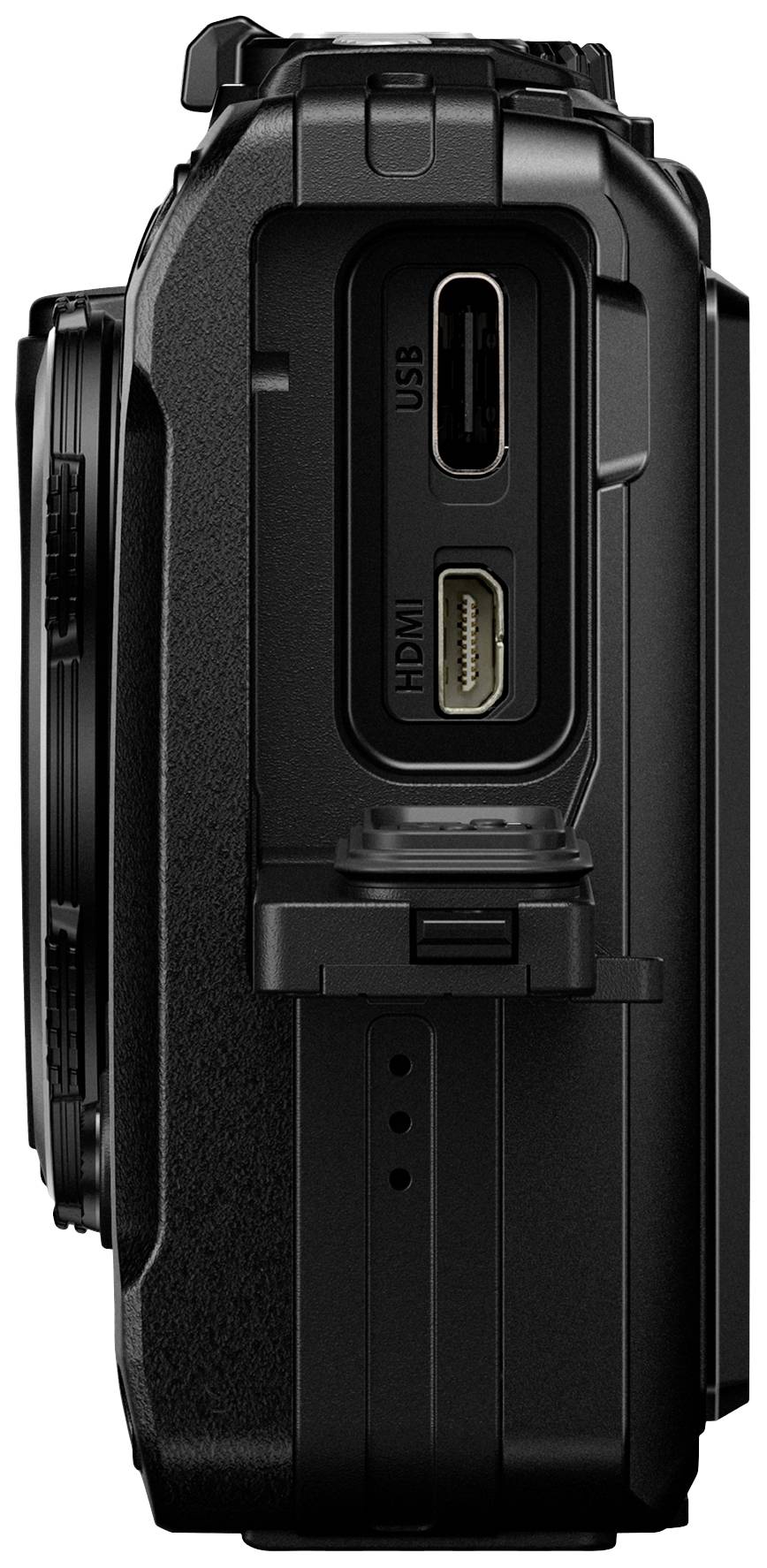 OM System TG-7 black Digitalkamera 12 Megapixel Opt. Zoom: 4 x Schwarz Stoßfest, Wasserdicht, 4K-Video