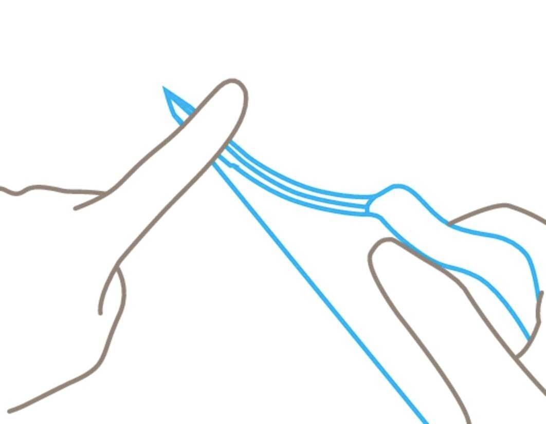 Illustration einer Hand, die mit einem Messer eine andere Hand schneidet, zeigt Gefahr bei unsachgemäßem Gebrauch.