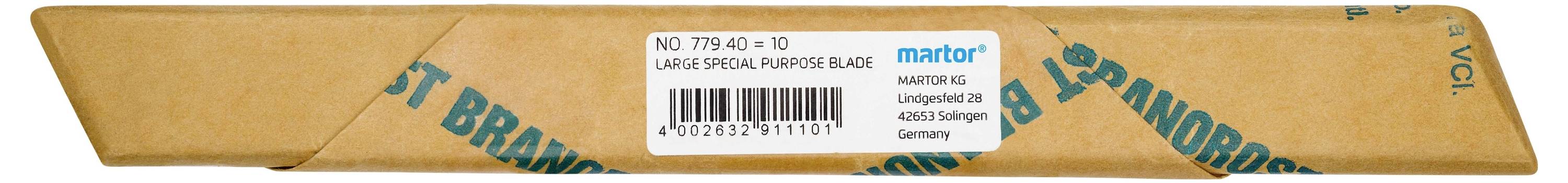 Langer, flacher, brauner Karton mit der Aufschrift 'Dark Special Diploma Black' und Versandinformationen aus Wuppertal, Deutschland.