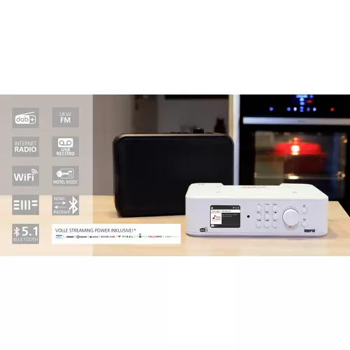 Imperial DABMAN i460 (sw) Internet Küchenradio Internet, DAB+, UKW, FM Bluetooth®, Internetradio, UKW, USB, WLAN, Notfallradio Imperial DABMAN i460 (sw) Internet Küchenradio Internet, DAB+, UKW, FM Bluetooth®, Internetradio, UKW, USB, WLAN, Notfallradio