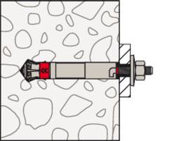 Fischer 567782 FSU M12x125/30 Hinterschnittanker 190mm 10St.