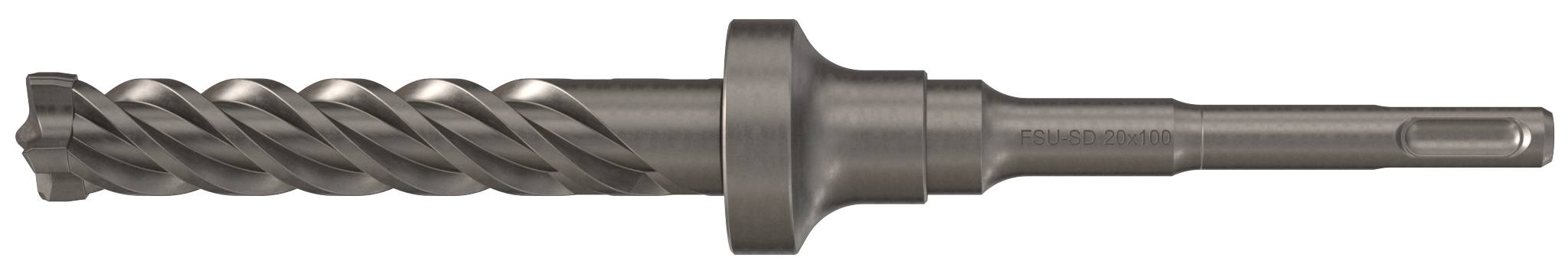 Bohrer mit SDS-Max-Schaft, spiralig gefräst für schweres Bohren in Beton.