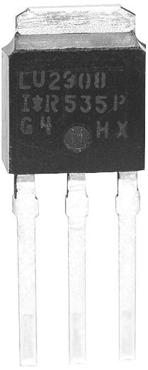 'LU2908' Aufschrift auf einem dreibeinigen elektronischen Bauteil. Schwarze, rechteckige Form mit Metallpins unten.
