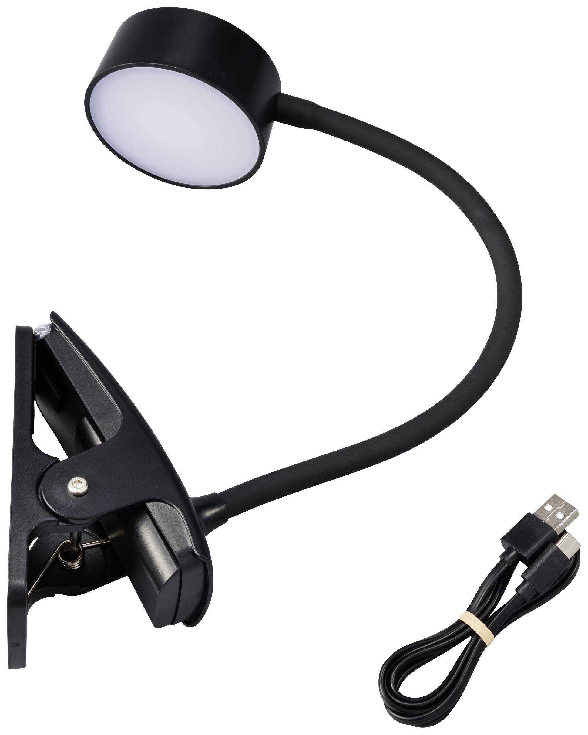 Renkforce RF-6053266 Klemmleuchte LED LED fest eingebaut 2W Schwarz