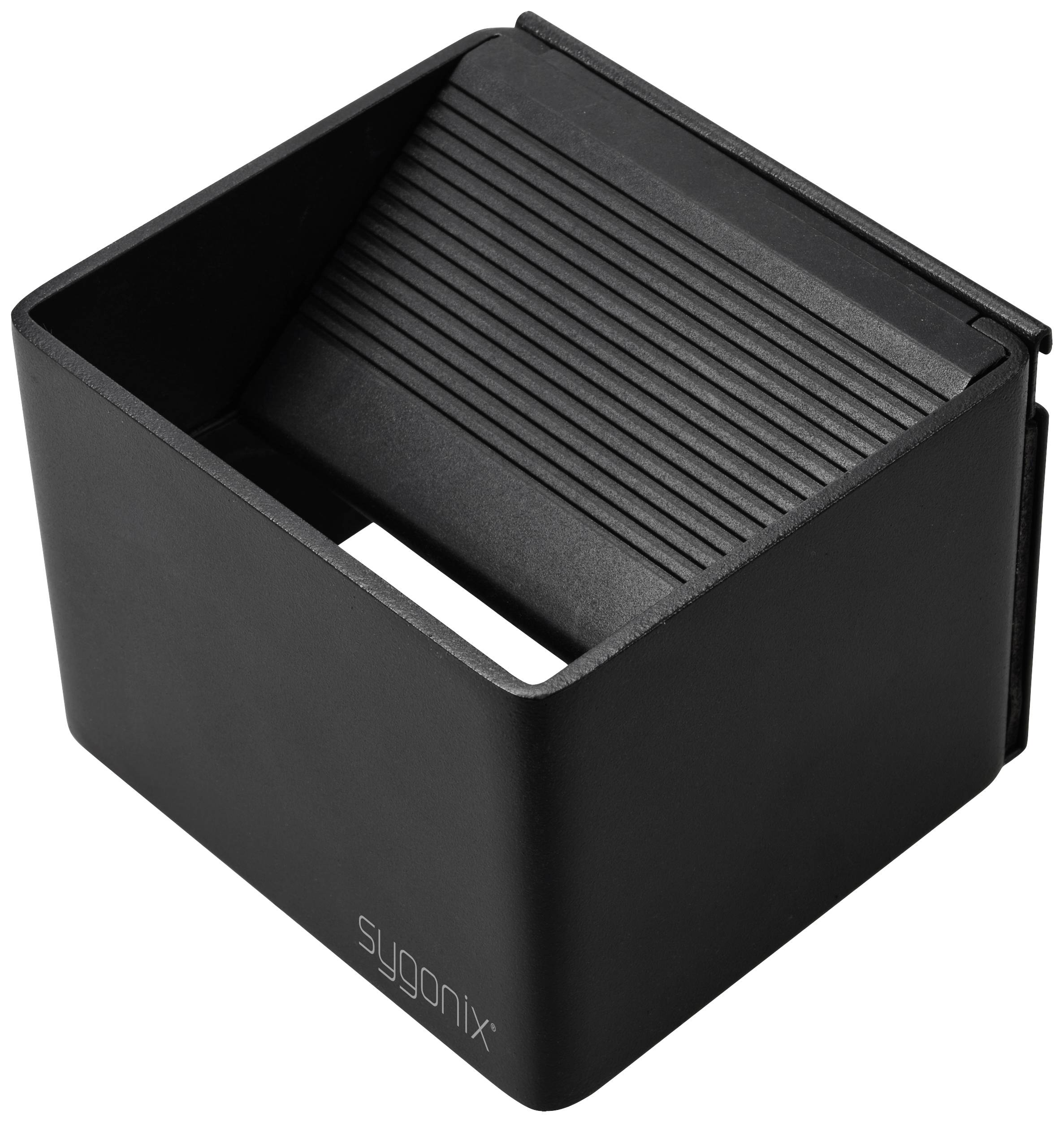 Sygonix SY-6053268 LED-Wandleuchte mit Bewegungsmelder LED LED fest eingebaut 2W Schwarz