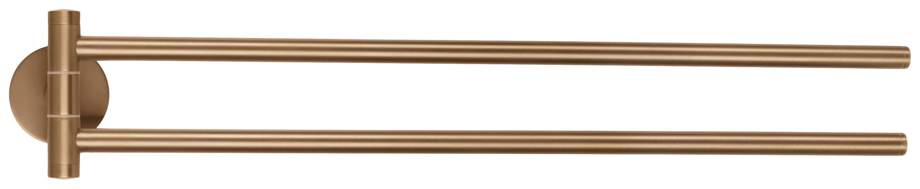 tesa MOON BRONZE Handtuchhalter 2 Handtuchstangen, schwenkbar Klebstoff Metall