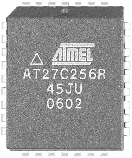 Microchip Technology AT27C512R-45JU Speicher-IC PLCC-32 PROM 0.512 MBit 64 K x 8 Tube