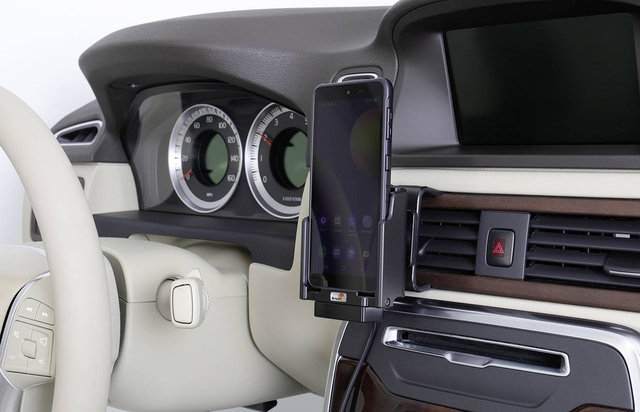 Brodit Handy-Kfz-Halterung 360° drehbar, mit Ladefunktion 5.3 - 5.3 Zoll