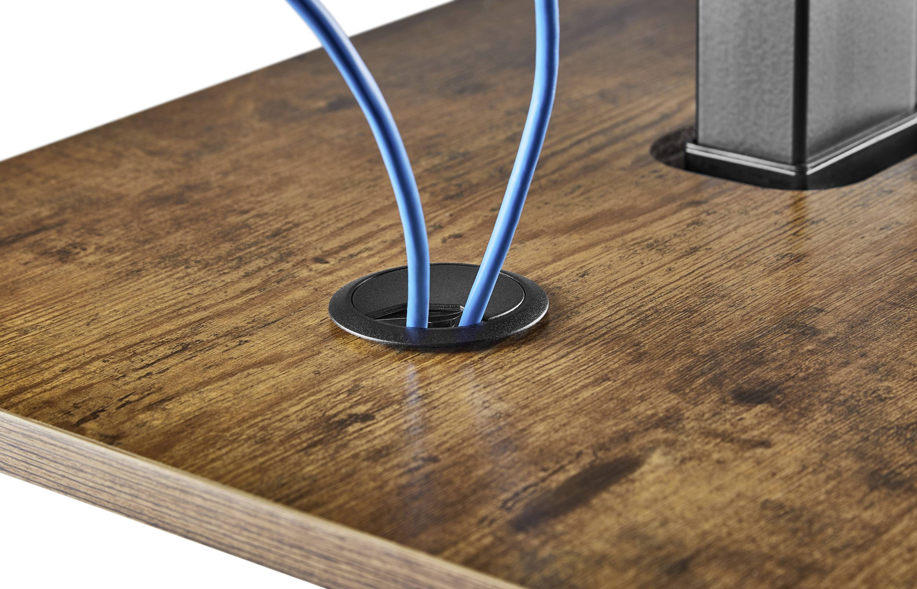 SpeaKa Professional Sitz-/Steh-Schreibtisch höhenverstellbar, elektrisch höhenverstellbar Höhen-Bereich: 73 bis 121cm (B x H x T)