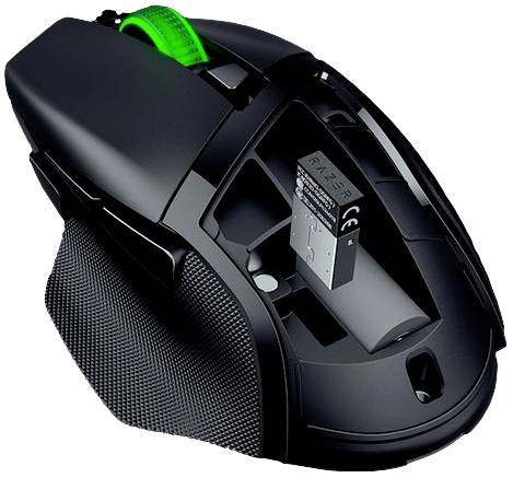 RAZER Basilisk V3 X HyperSpeed Ergonomische Gaming-Maus Bluetooth® Optisch Schwarz 7 Tasten 18000 dpi Ergonomisch
