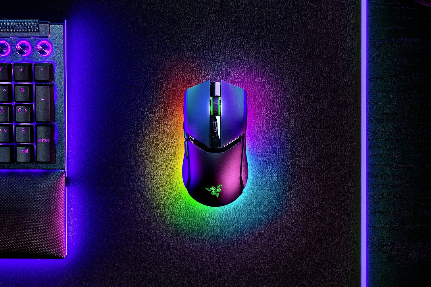 RAZER Cobra Pro Gaming-Maus Kabelgebunden, Funk Optisch Schwarz 8 Tasten 30000 dpi Beleuchtet