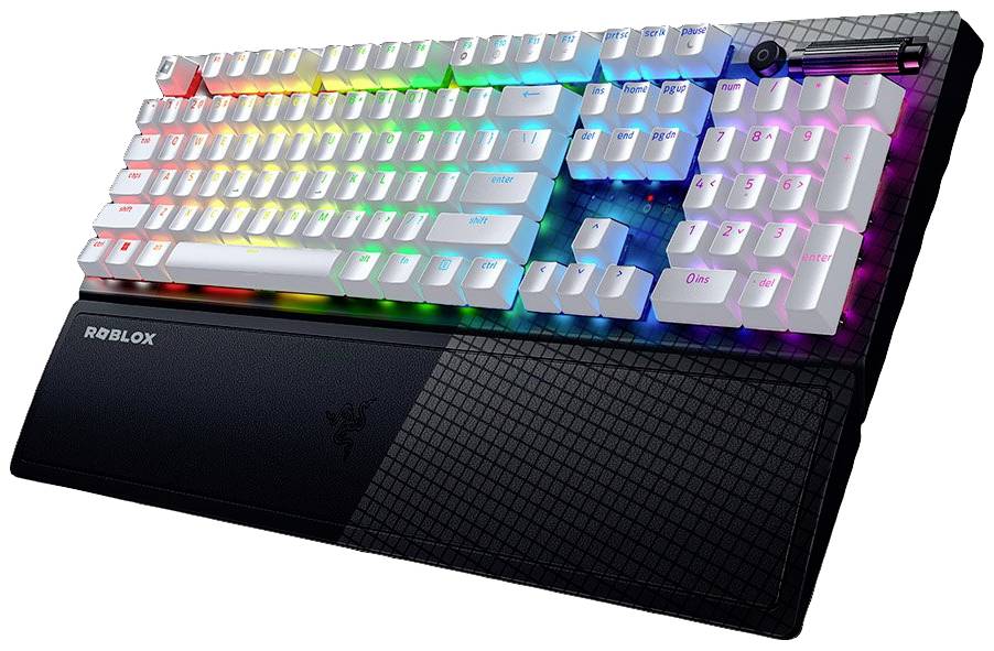 RAZER BlackWidow V3 - Roblox Ed. US Kabelgebunden Gaming-Tastatur Englisch, QWERTY Schwarz Beleuchtet, Handballenauflage