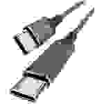 Smrter USB-C® Kabel USB 2.0 USB-C® Stecker, USB-C® Stecker 0.4 m Anthrazit mit OTG-Funktion, Rund