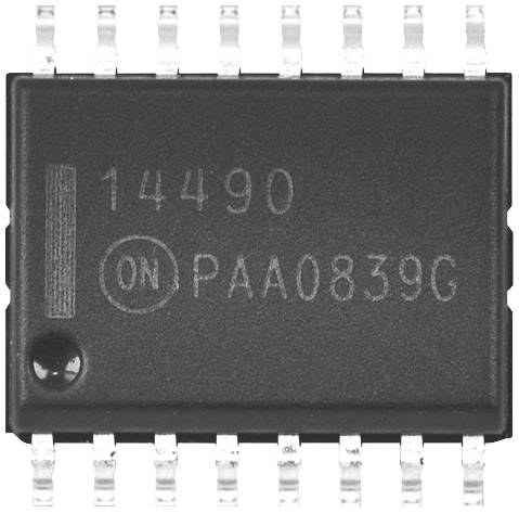 ON Semiconductor MC14490DWG Logik IC SOL-16 Tube