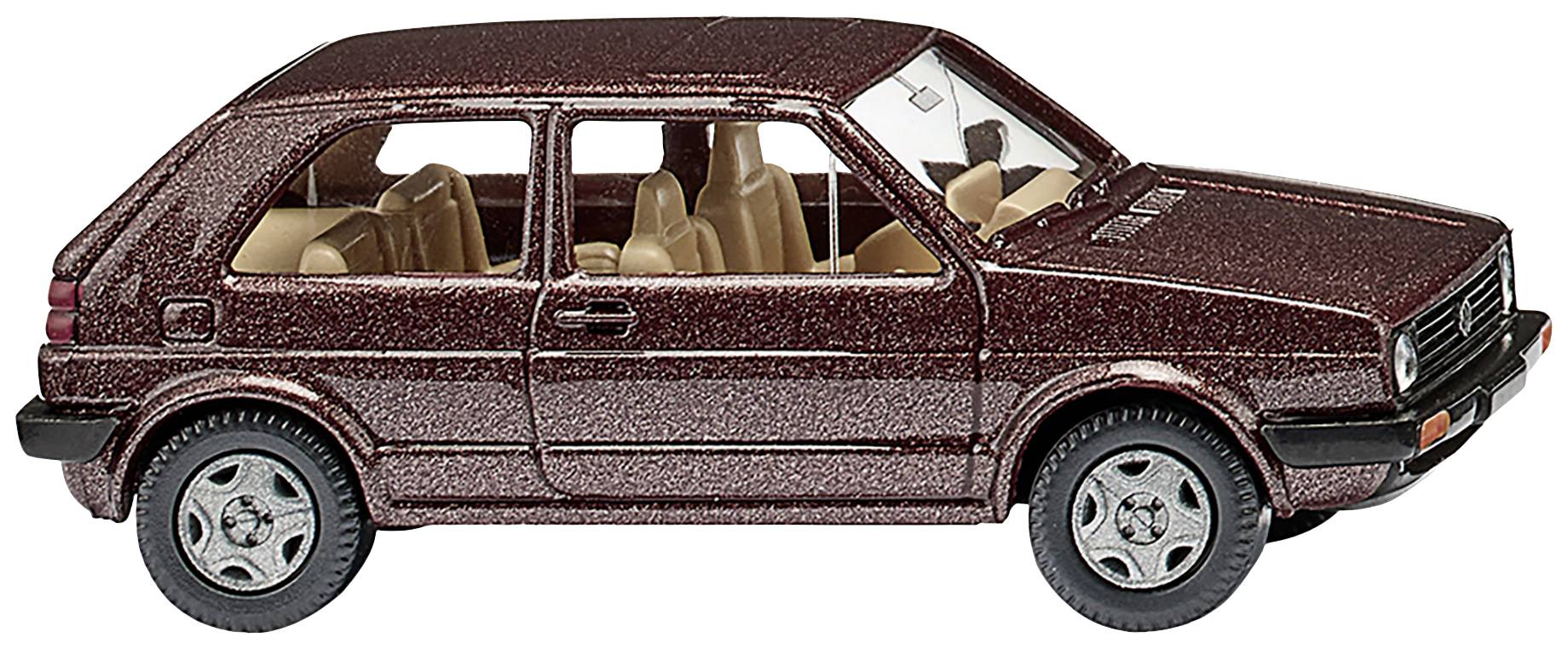 Wiking 004504 H0 PKW Modell Volkswagen Golf II, umbrabraun-met