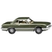 Wiking 014040 H0 PKW Modell Mercedes Benz 350 SL, zypressengrün-met Wiking 014040 H0 PKW Modell Mercedes Benz 350 SL, zypressengrün-met