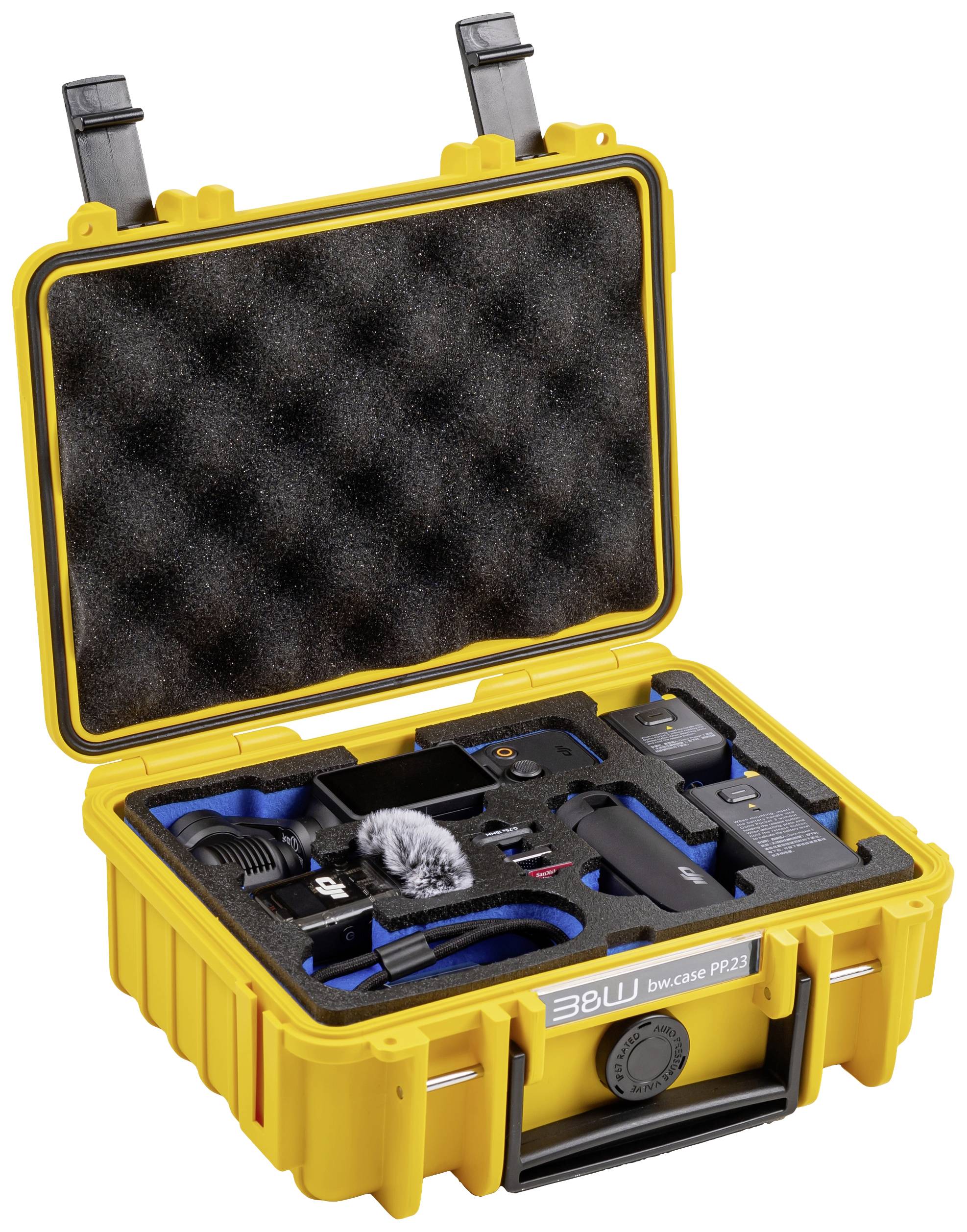 B & W International Outdoor Koffer Typ 500 2.3l (B x H x T) 230 x 180 x 90mm Gelb PP.23.Y.Pocket3