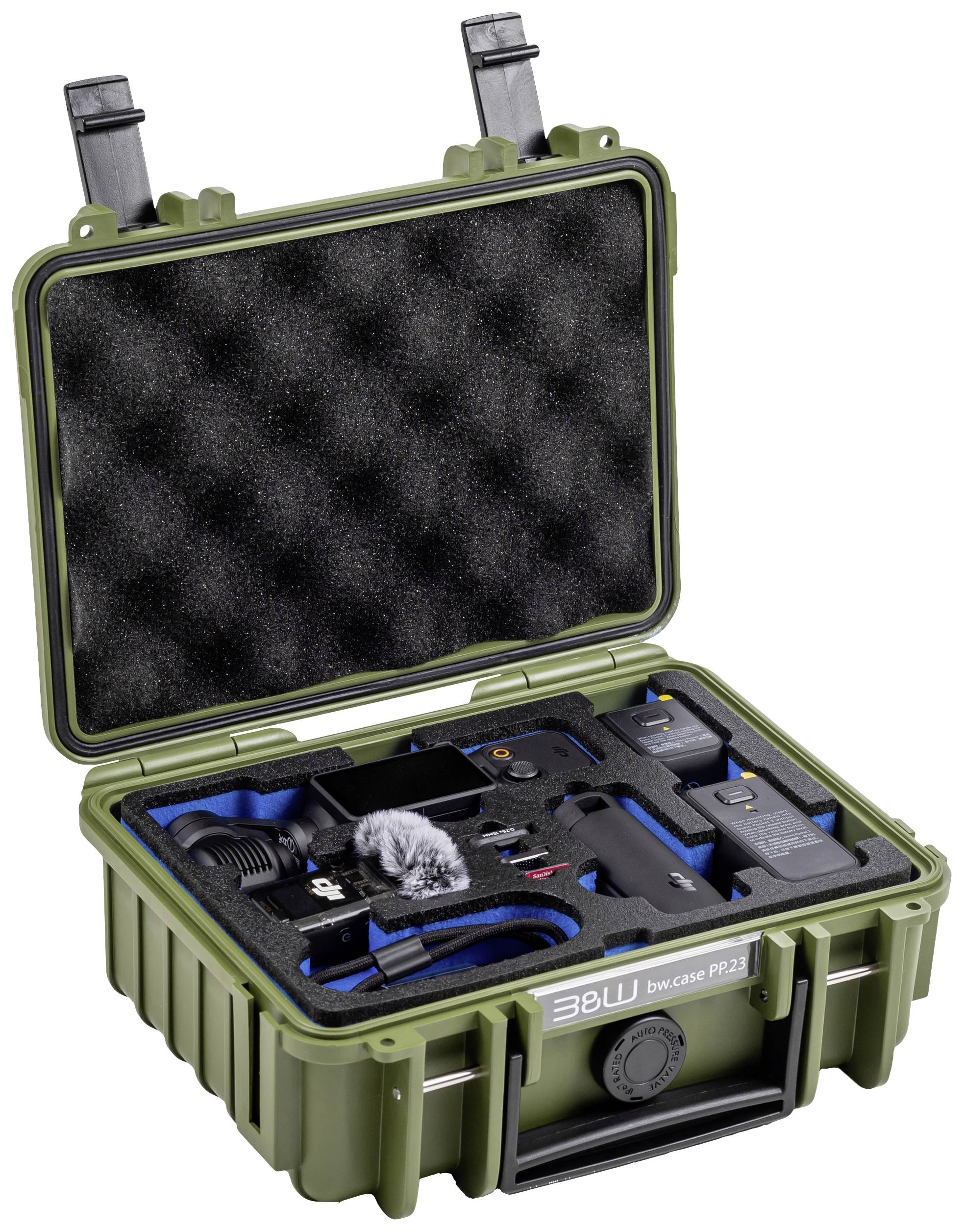 B & W International Outdoor Koffer Typ 500 2.3l (B x H x T) 230 x 180 x 90mm Bronze-Grün (matt) PP.23.BG.Pocket3