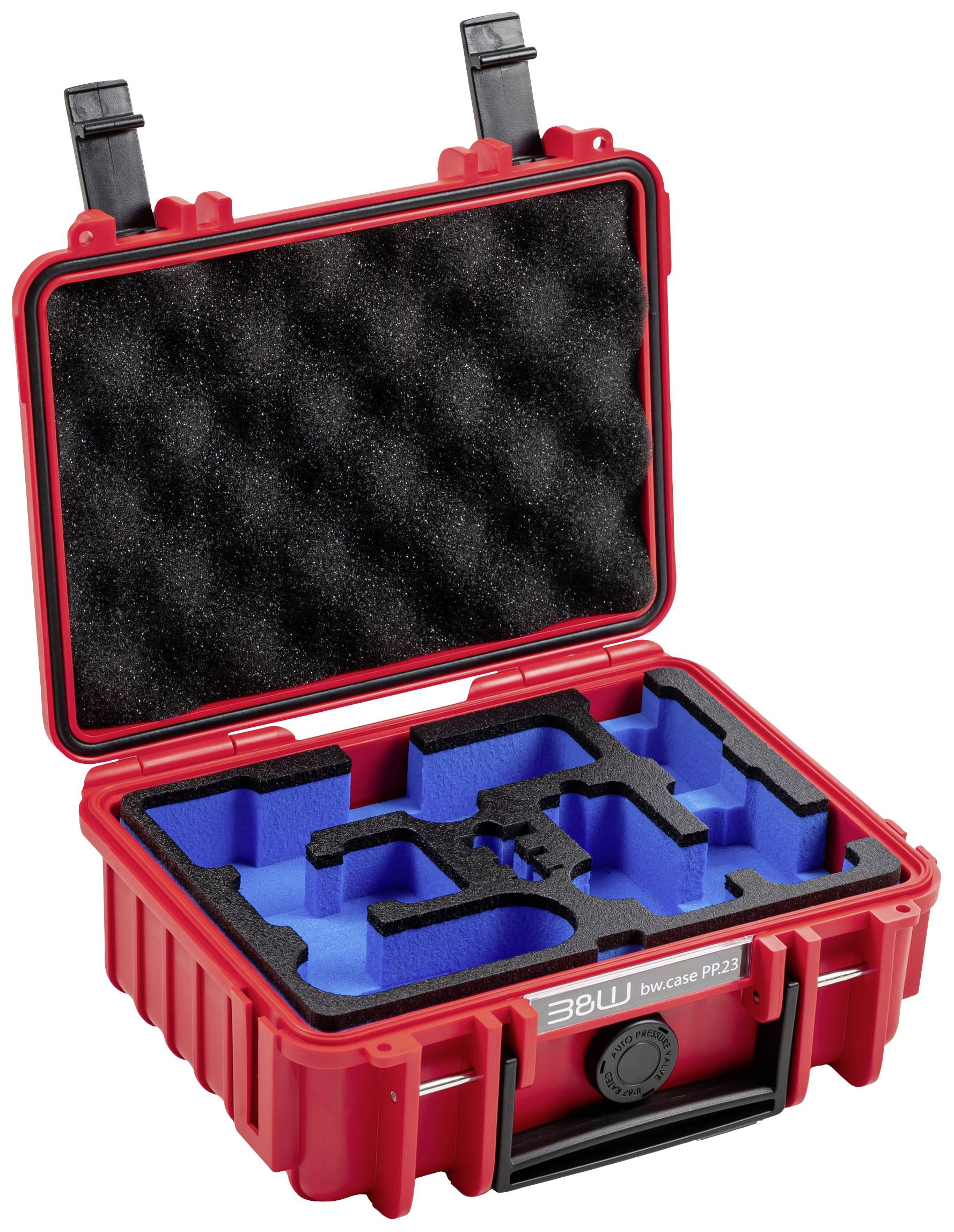 B & W International Outdoor Koffer Typ 500 2.3l (B x H x T) 230 x 180 x 90mm Rot PP.23.R.Pocket3