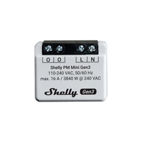 Shelly PM Mini Gen3 Schalt-Messaktor Wi-Fi, Bluetooth Shelly PM Mini Gen3 Schalt-Messaktor Wi-Fi, Bluetooth