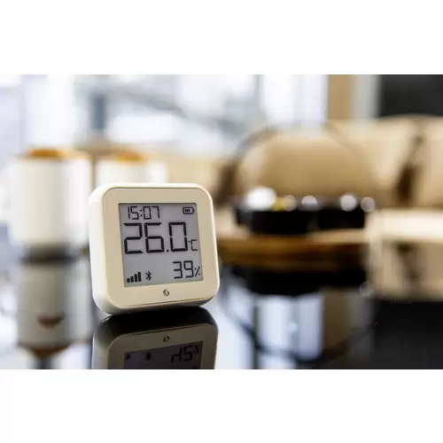 Shelly H&T Gen 3 Ivory Funk-Temperatursensor, -Luftfeuchtesensor Bluetooth, Wi-Fi Shelly H&T Gen 3 Ivory Funk-Temperatursensor, -Luftfeuchtesensor Bluetooth, Wi-Fi