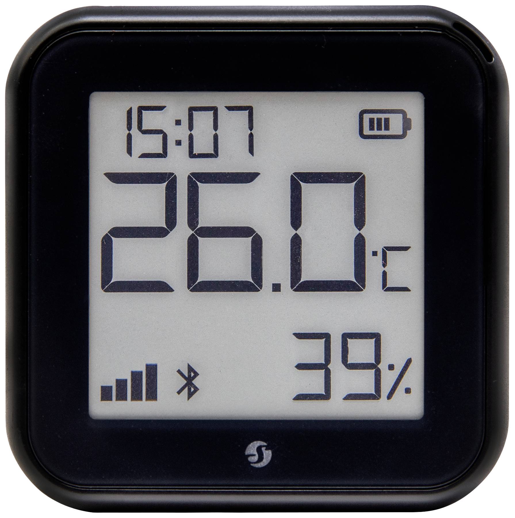 Shelly H&T Gen 3 Matte Black Funk-Temperatursensor, -Luftfeuchtesensor Bluetooth, Wi-Fi