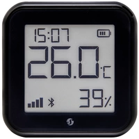 Shelly H&T Gen 3 Matte Black Funk-Temperatursensor, -Luftfeuchtesensor Bluetooth, Wi-Fi Shelly H&T Gen 3 Matte Black Funk-Temperatursensor, -Luftfeuchtesensor Bluetooth, Wi-Fi