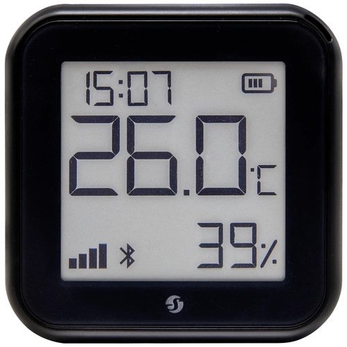 Shelly H&T Gen 3 Matte Black Funk-Temperatursensor, -Luftfeuchtesensor Bluetooth, Wi-Fi Shelly H&T Gen 3 Matte Black Funk-Temperatursensor, -Luftfeuchtesensor Bluetooth, Wi-Fi