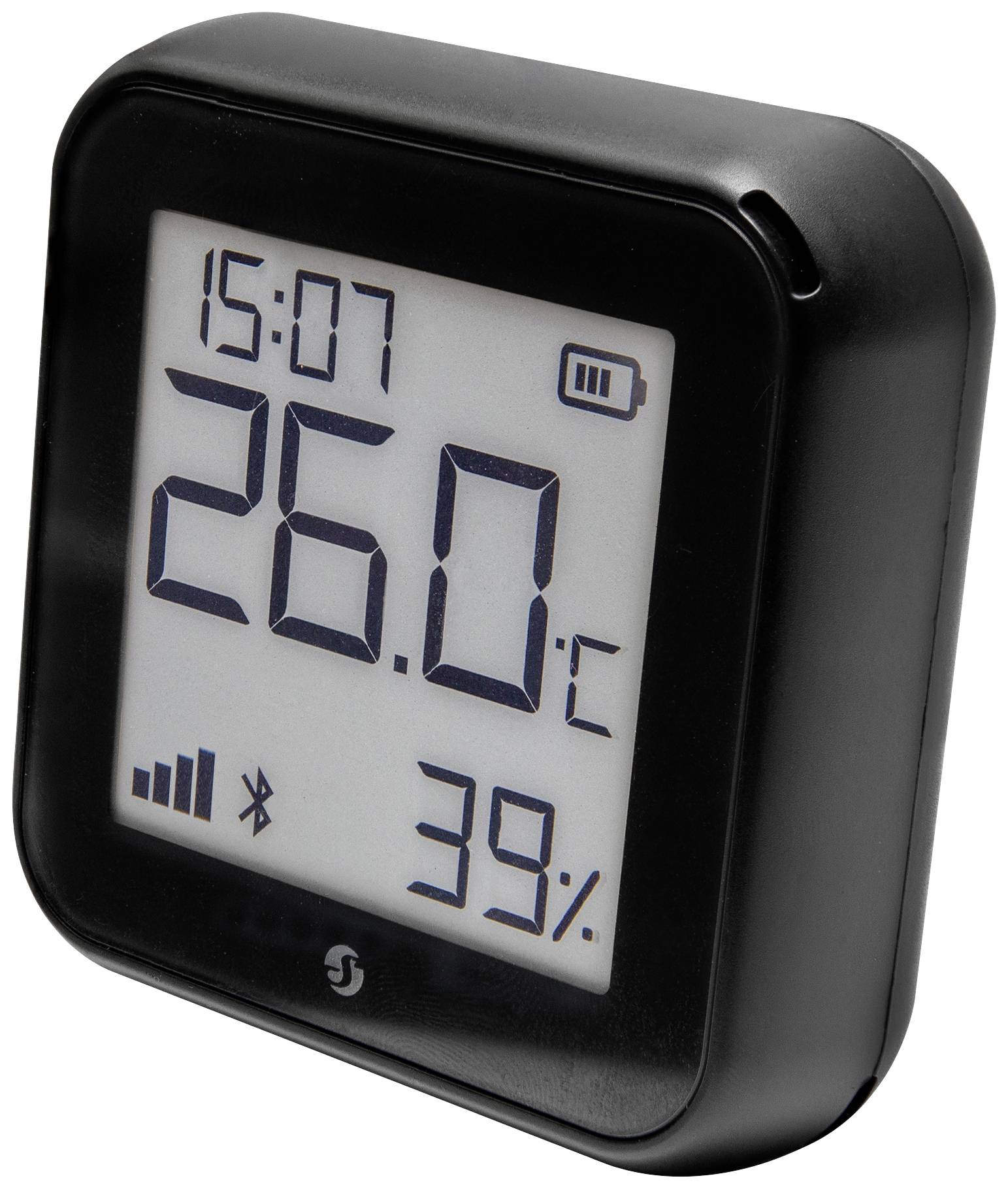 Shelly H&T Gen 3 Matte Black Funk-Temperatursensor, -Luftfeuchtesensor Bluetooth, Wi-Fi