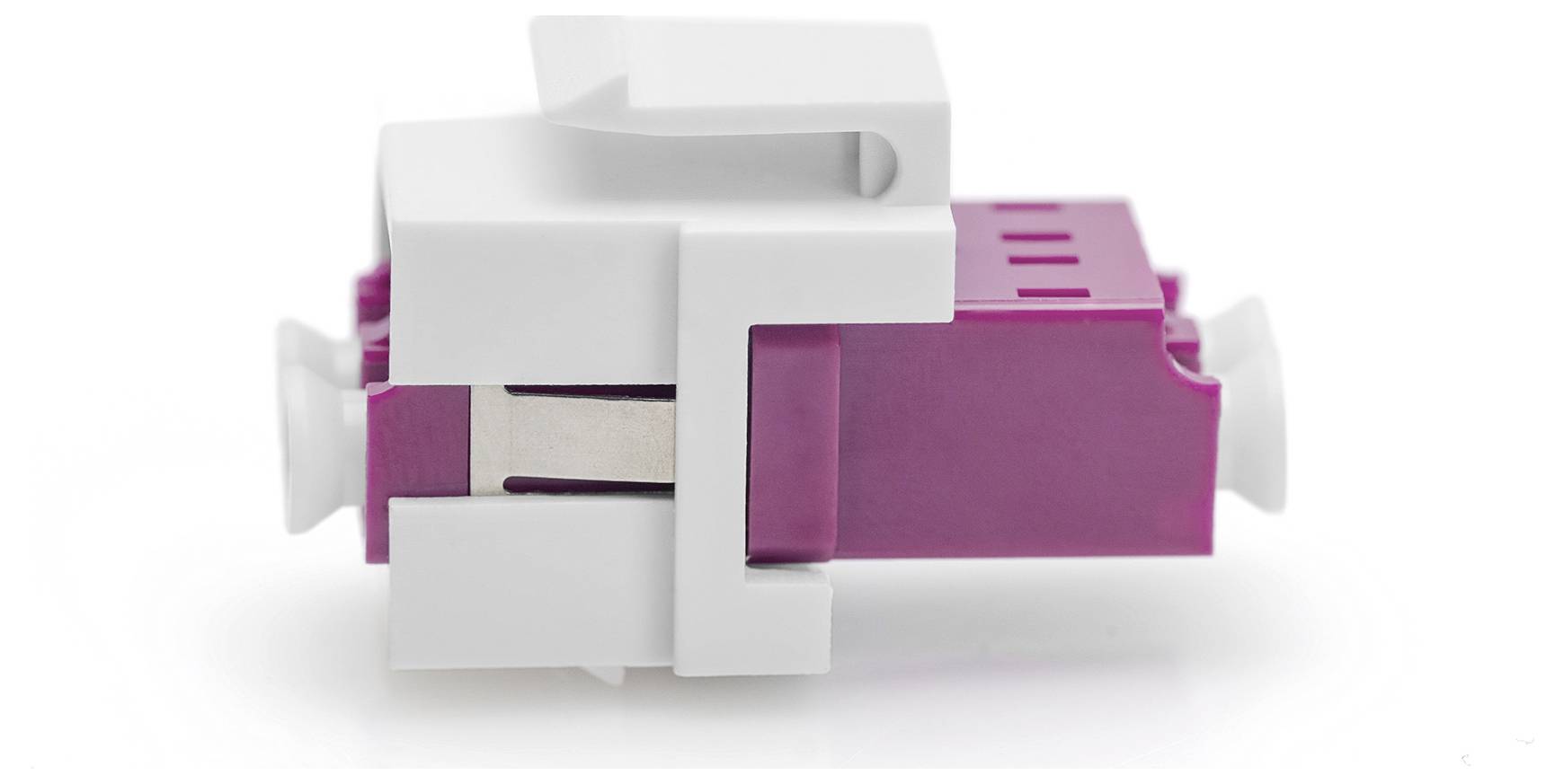 DIGITUS - LWL LC/LC-Duplex-Kupplung, Multimode-OM4, Keystone-Modul