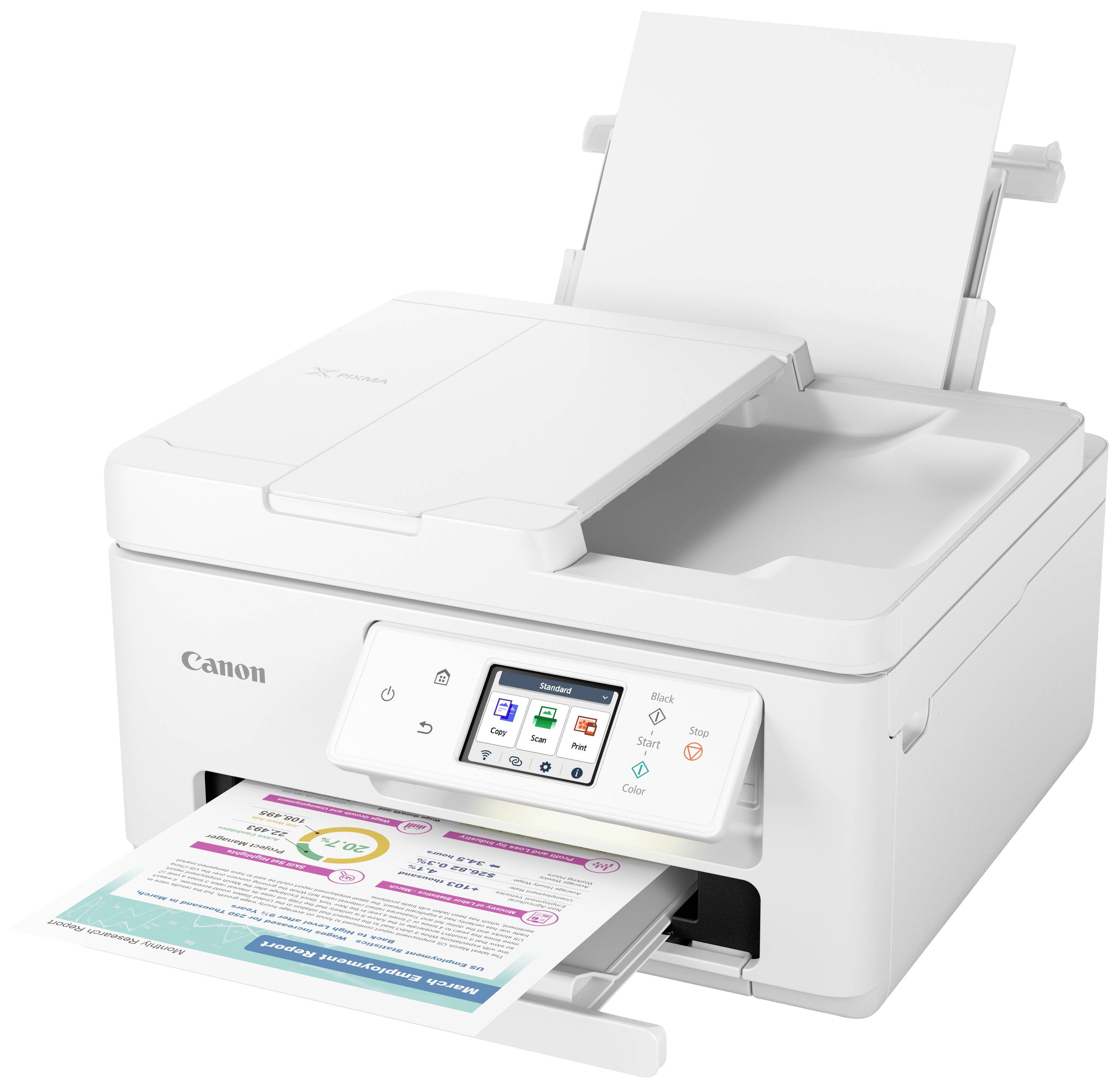 Canon PIXMA TS7750i Multifunktionsdrucker Tintenstrahl Farbe A4 Drucker, Scanner, Kopierer ADF, Duplex, WLAN, USB