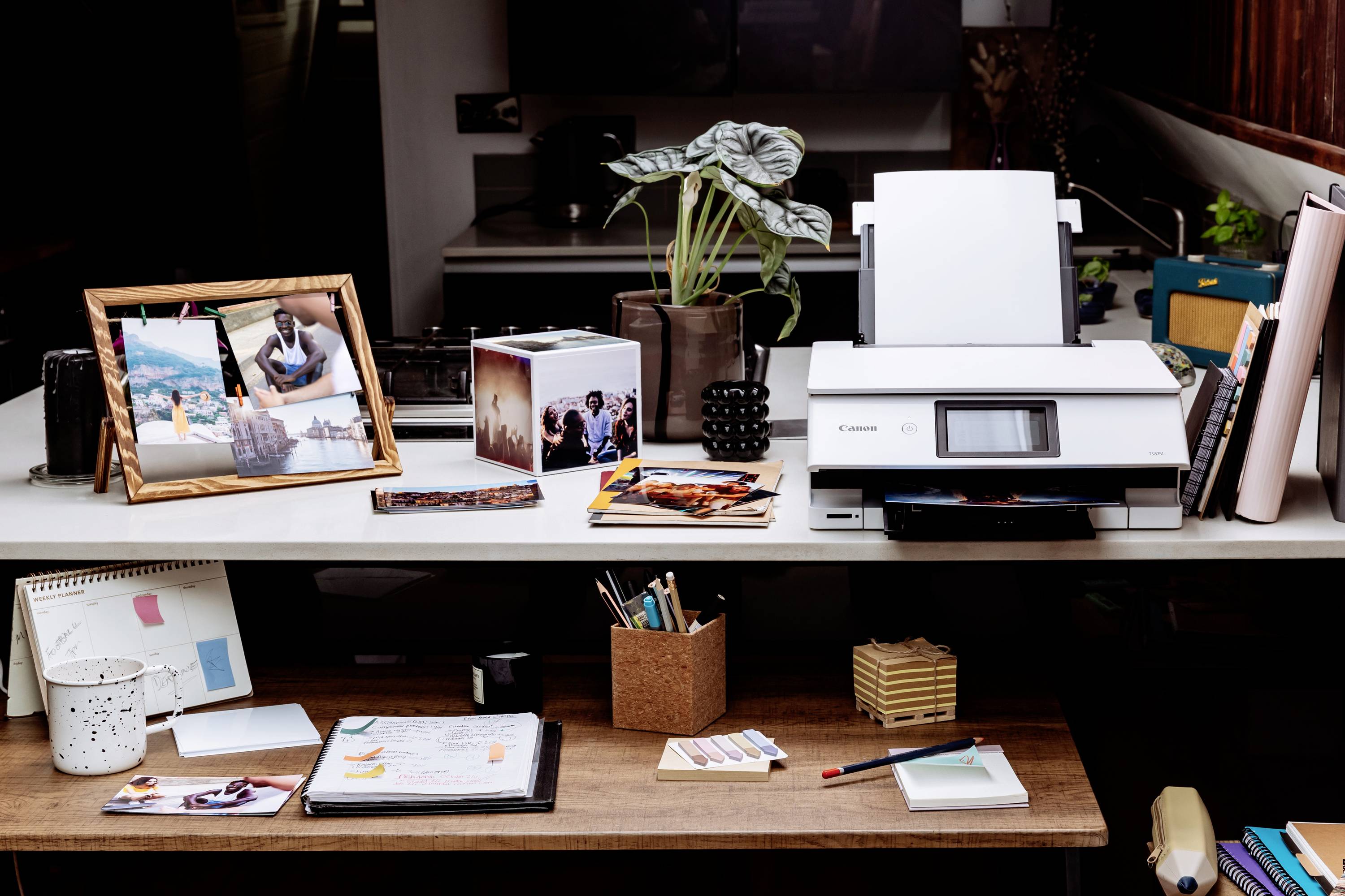 Canon PIXMA TS8751 Multifunktionsdrucker Tintenstrahl Farbe A4 Drucker, Scanner, Kopierer Duplex, USB, WLAN