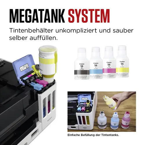 Canon MAXIFY GX5550 Drucker Tintenstrahl Farbe A4 Duplex, LAN, USB, WLAN, Tintentank-System Canon MAXIFY GX5550 Drucker Tintenstrahl Farbe A4 Duplex, LAN, USB, WLAN, Tintentank-System