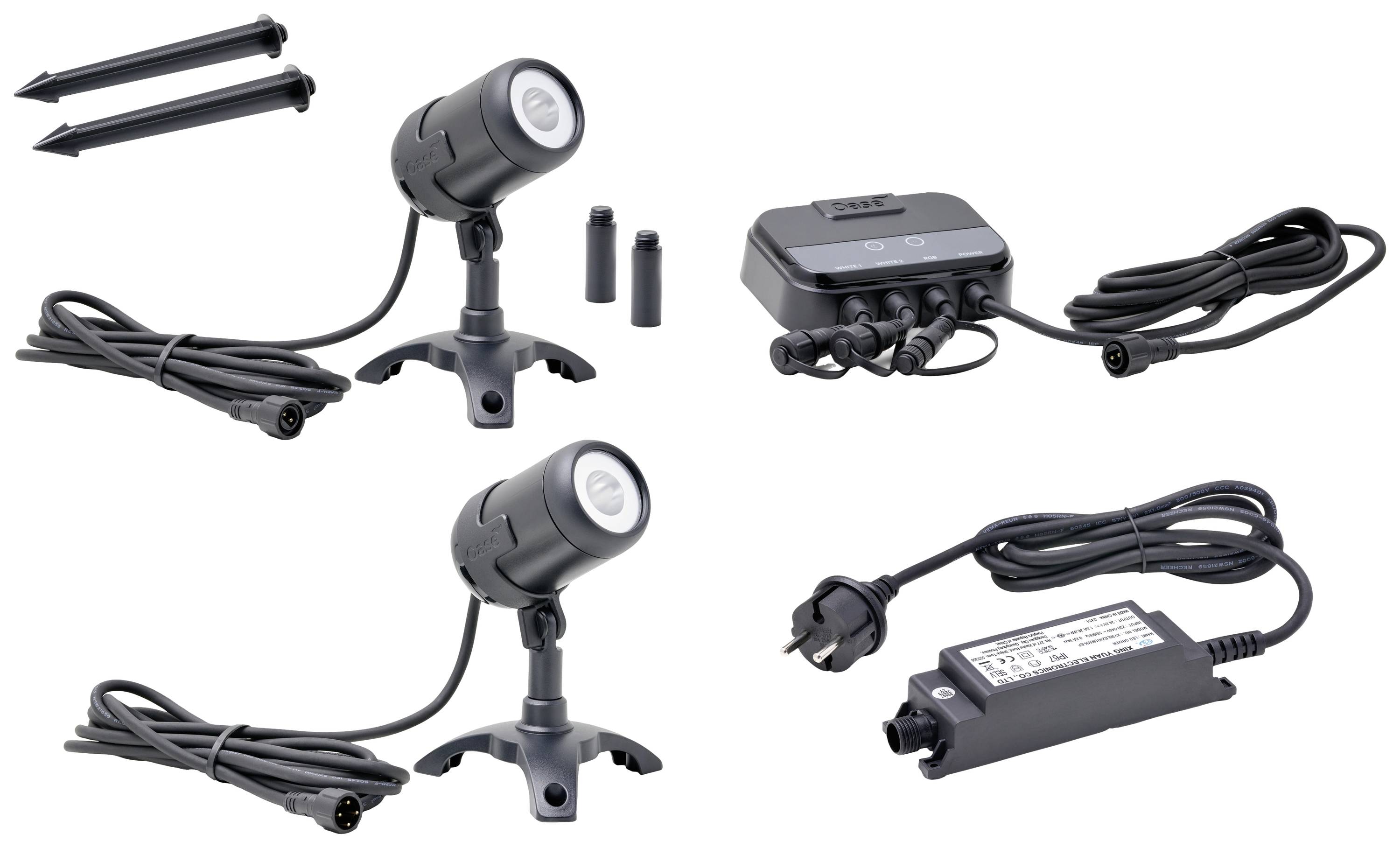 Oase 74350 Teichbeleuchtung LED Schwarz