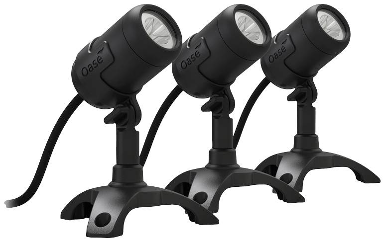 Oase 87506 Teichbeleuchtung 3er Set EEK: G (A - G) LED 2.5W Schwarz