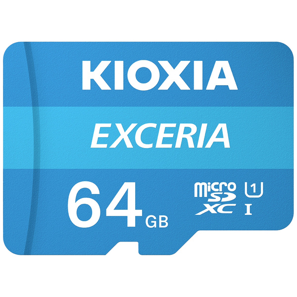 Kioxia EXCERIA microSDXC-Karte 64 GB UHS-I stoßsicher, Wasserdicht