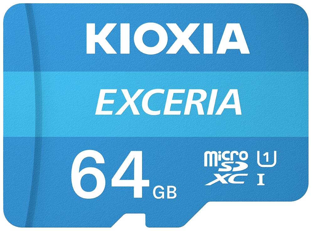 Kioxia EXCERIA microSDXC-Karte 64GB UHS-I stoßsicher, Wasserdicht