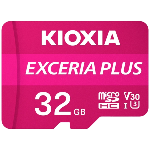 Kioxia EXCERIA PLUS microSDHC-Karte 32GB A1 Application Performance Class, UHS-I, v30 Video Speed Class A1-Leistungsstandard Kioxia EXCERIA PLUS microSDHC-Karte 32GB A1 Application Performance Class, UHS-I, v30 Video Speed Class A1-Leistungsstandard