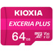 Kioxia EXCERIA PLUS microSDXC-Karte 64 GB A1 Application Performance Class, UHS-I, v30 Video Speed