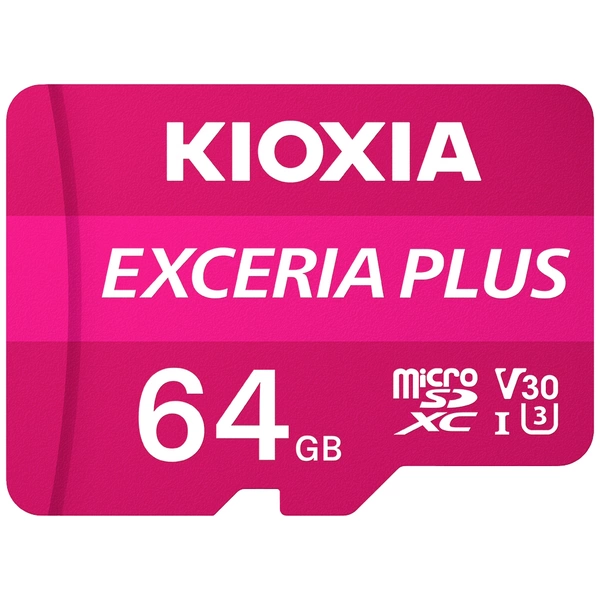 Kioxia EXCERIA PLUS microSDXC-Karte 64 GB A1 Application Performance Class, UHS-I, v30 Video Speed Kioxia EXCERIA PLUS microSDXC-Karte 64 GB A1 Application Performance Class, UHS-I, v30 Video Speed
