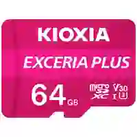 Kioxia EXCERIA PLUS microSDXC-Karte 64GB A1 Application Performance Class, UHS-I, v30 Video Speed Class A1-Leistungsstandard Kioxia EXCERIA PLUS microSDXC-Karte 64GB A1 Application Performance Class, UHS-I, v30 Video Speed Class A1-Leistungsstandard
